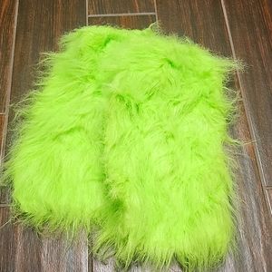 Green RAver/halloween leg warmers